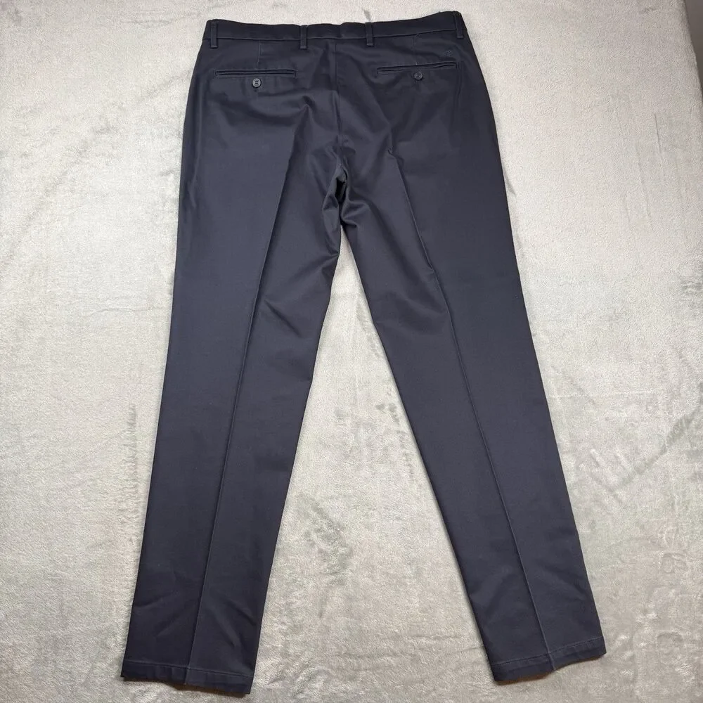 Lot Of 3 Men’s Chino‎ Pants 36x34 Blue Cotton Classic And Athletic Fit Office